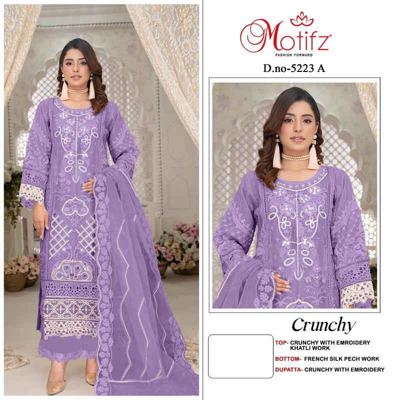 Motifz 5223 catalog wholesaler of pakistani suits in delhi