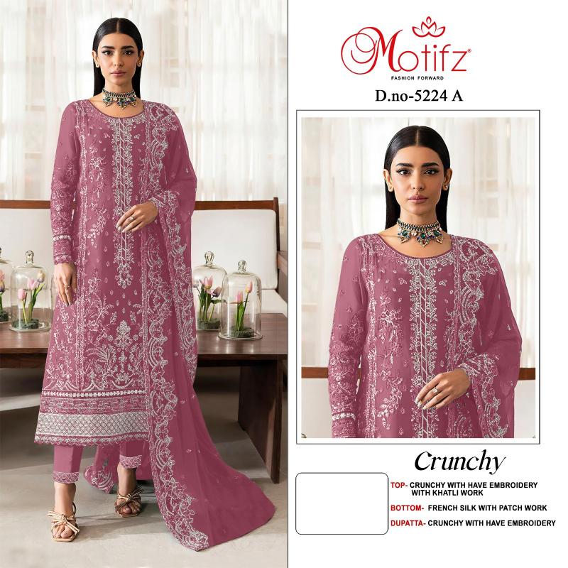 Motifz 5224 catalog unstitched pakistani suits wholesale