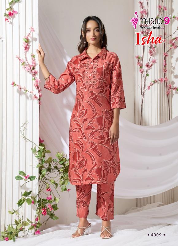Mystic 9 isha vol 4 catalog wholesale co ord sets manufacturers in india