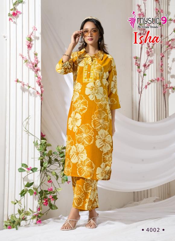 Mystic 9 isha vol 4 catalog wholesale co ord sets manufacturers in india