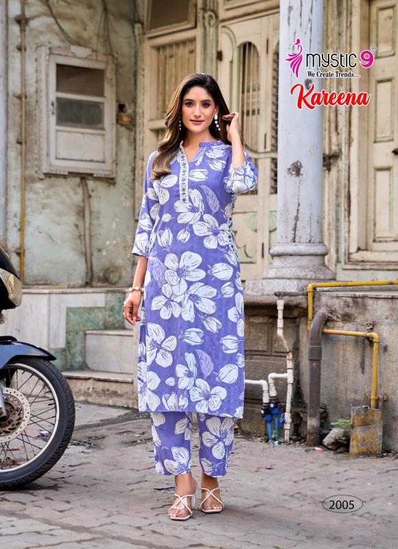 Mystic 9 Kareena vol 2 catalog co ord set for women wholesale