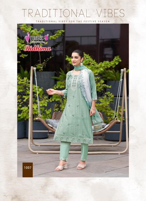 Mystic 9 Ridhima vol 1 catalog anora kurtis wholesale price