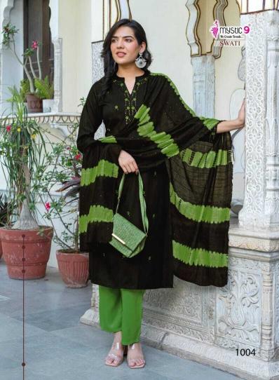 Mystic 9 Swati vol 1 catalog wholesale kurti manufacturer in surat