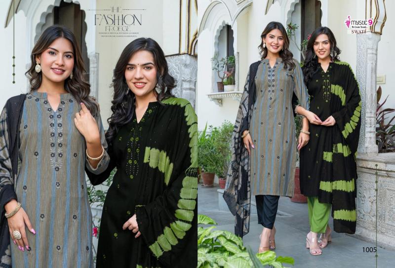 Mystic 9 Swati vol 1 catalog wholesale kurti manufacturer in surat