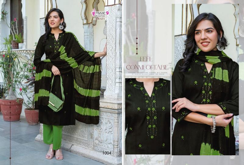 Mystic 9 Swati vol 1 catalog wholesale kurti manufacturer in surat