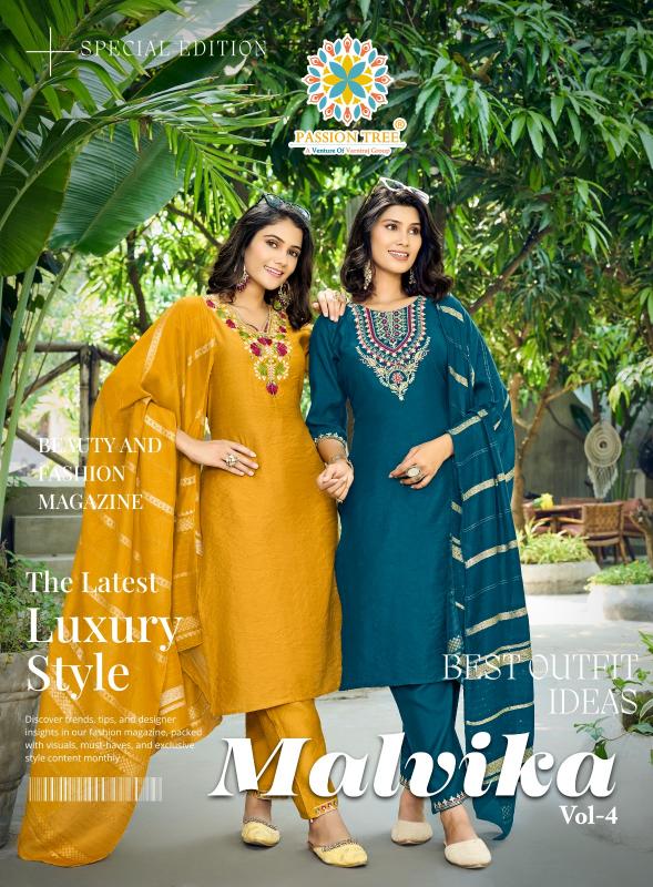 Passion Tree Malvika Vol 4 Catalog wholesale kurti online surat