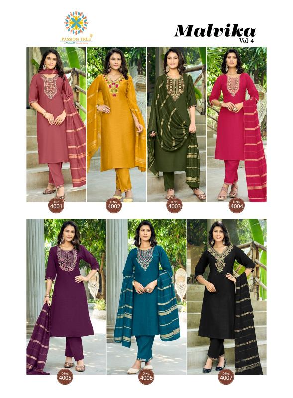 Passion Tree Malvika Vol 4 Catalog wholesale kurti online surat