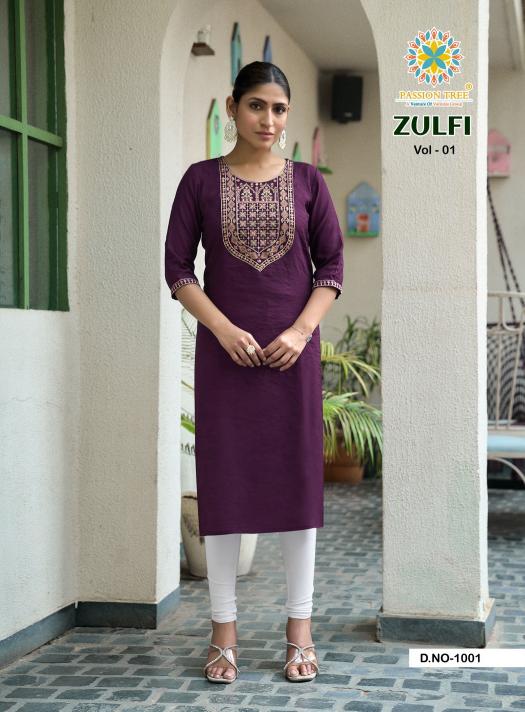 Passion Tree Zulfi vol 1 catalog wholesale kurti shops in ernakulam