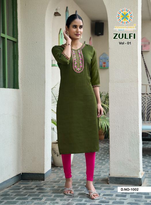 Passion Tree Zulfi vol 1 catalog wholesale kurti shops in ernakulam