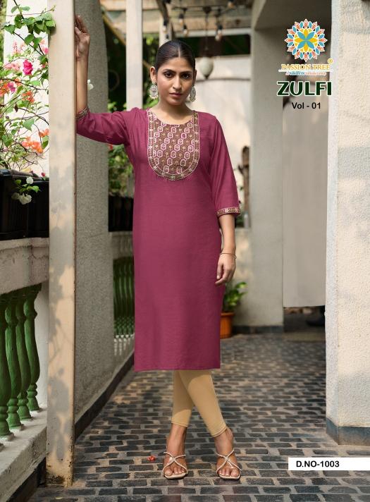 Passion Tree Zulfi vol 1 catalog wholesale kurti shops in ernakulam