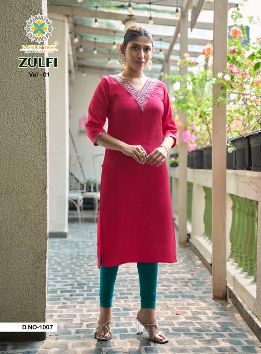Passion Tree Zulfi vol 1 catalog wholesale kurti shops in ernakulam