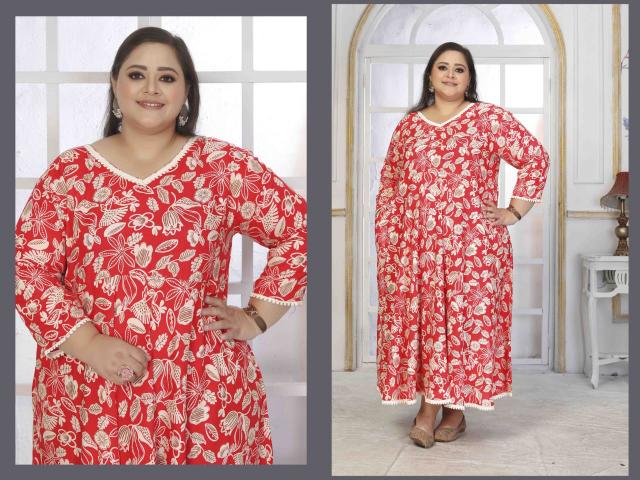 Plus Size Color Vol 2 0.2 plus size anarkali kurtis e commerce product