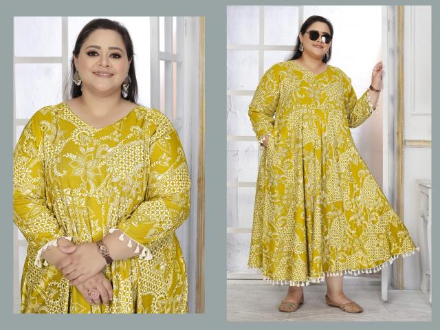 Plus Size Color Vol 2 0.4 plus size anarkali kurtis e commerce product