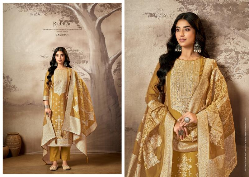 Radhika Azara Banarashi Adah Vol 8 catalog wholesale dress material market in junagadh