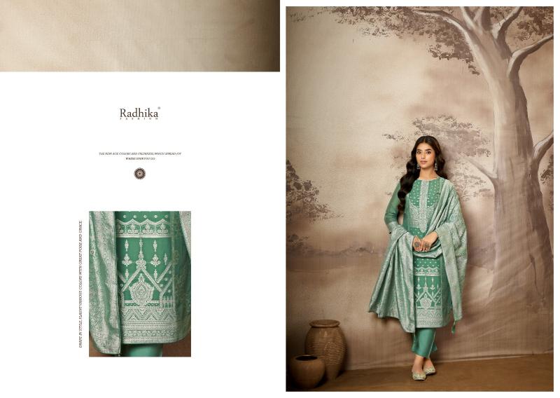 Radhika Azara Banarashi Adah Vol 8 catalog wholesale dress material market in junagadh