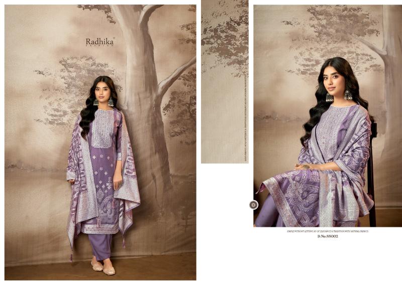 Radhika Azara Banarashi Adah Vol 8 catalog wholesale dress material market in junagadh