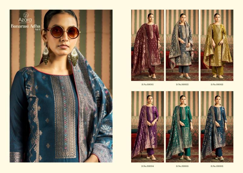 Radhika Azara Banarashi Adah Vol 9 catalog wholesale dress material market in navi mumbai