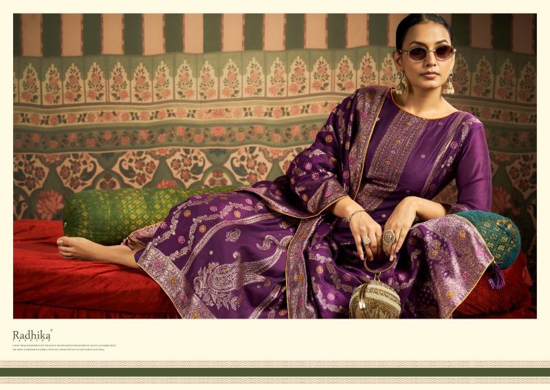 Radhika Azara Banarashi Adah Vol 9 catalog wholesale dress material market in navi mumbai