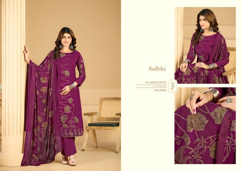 Radhika Azara Firoza catalog ladies dress material wholesalers in dadar