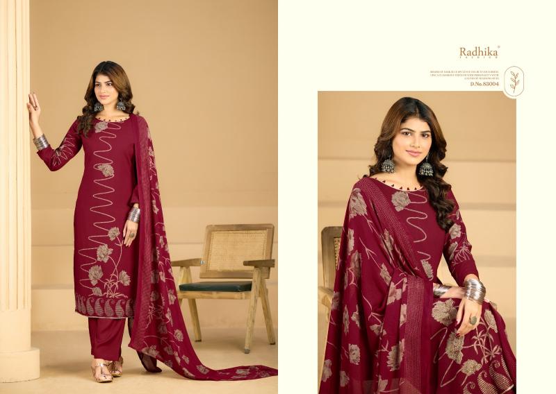 Radhika Azara Firoza catalog ladies dress material wholesalers in dadar