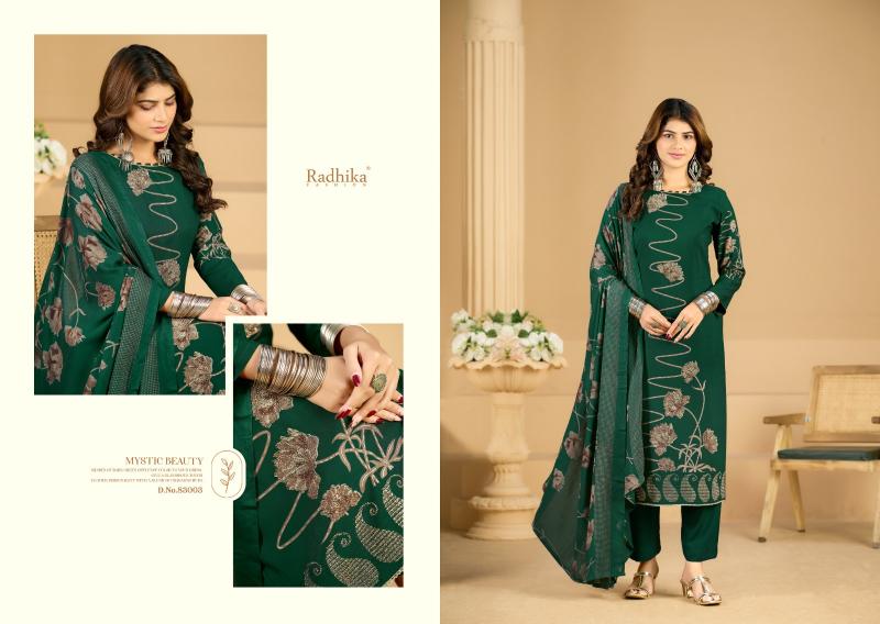 Radhika Azara Firoza catalog ladies dress material wholesalers in dadar
