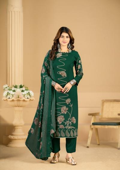 Radhika Azara Firoza catalog ladies dress material wholesalers in dadar