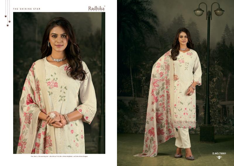 Radhika Azara Zubeda catalog wholesale dress material online surat