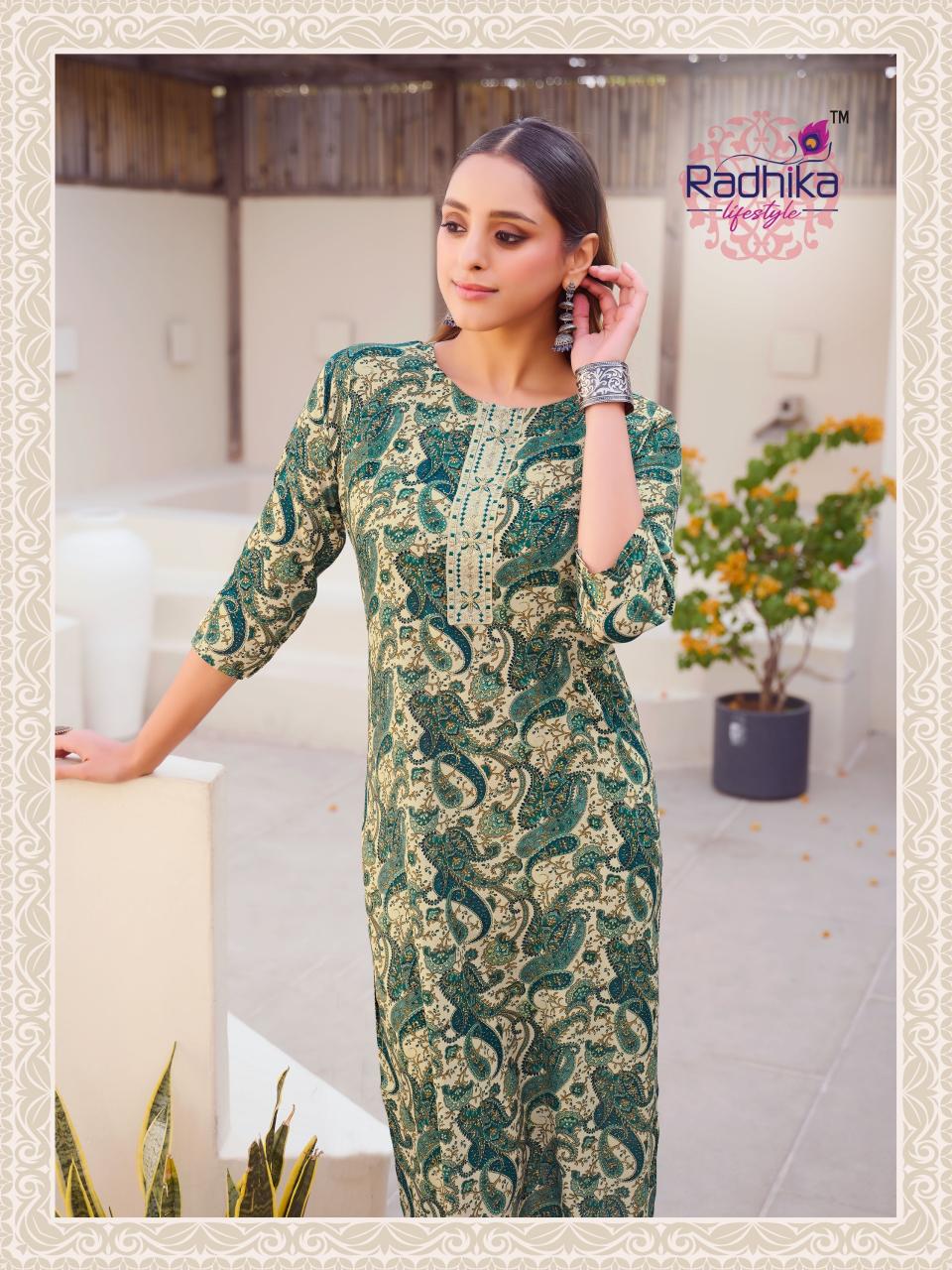 Radhika LifeStyle Alisha Vol 5 Catalog lucknowi kurtis wholesale market in delhi