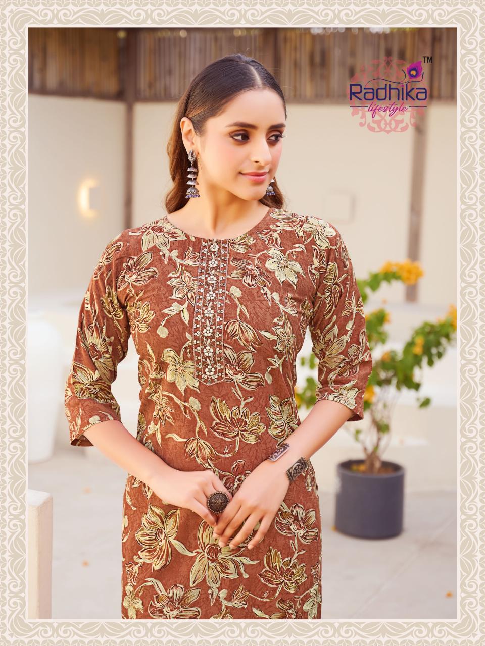 Radhika LifeStyle Alisha Vol 5 Catalog lucknowi kurtis wholesale market in delhi