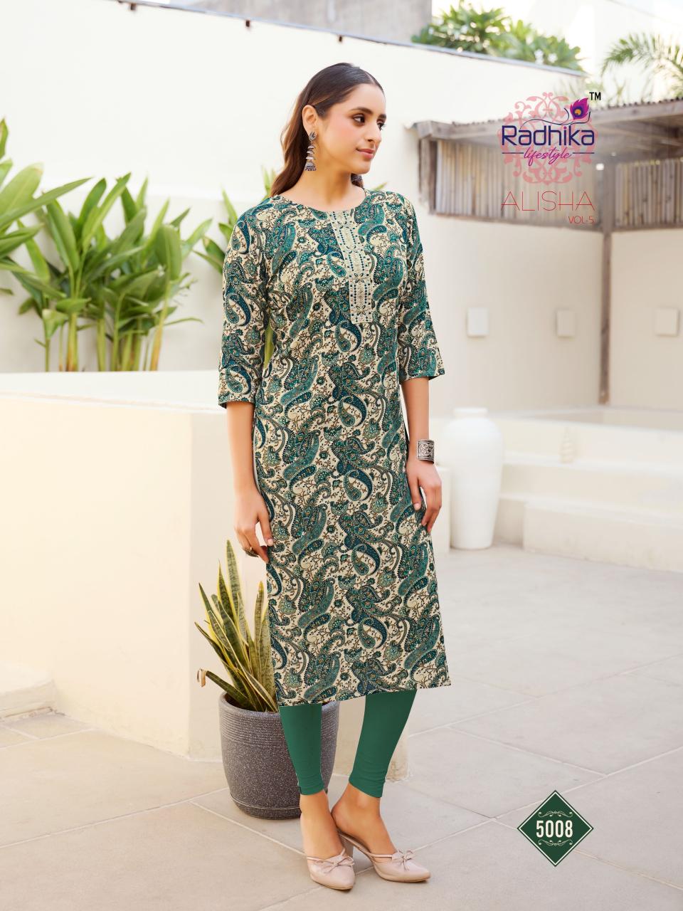Radhika LifeStyle Alisha Vol 5 Catalog lucknowi kurtis wholesale market in delhi