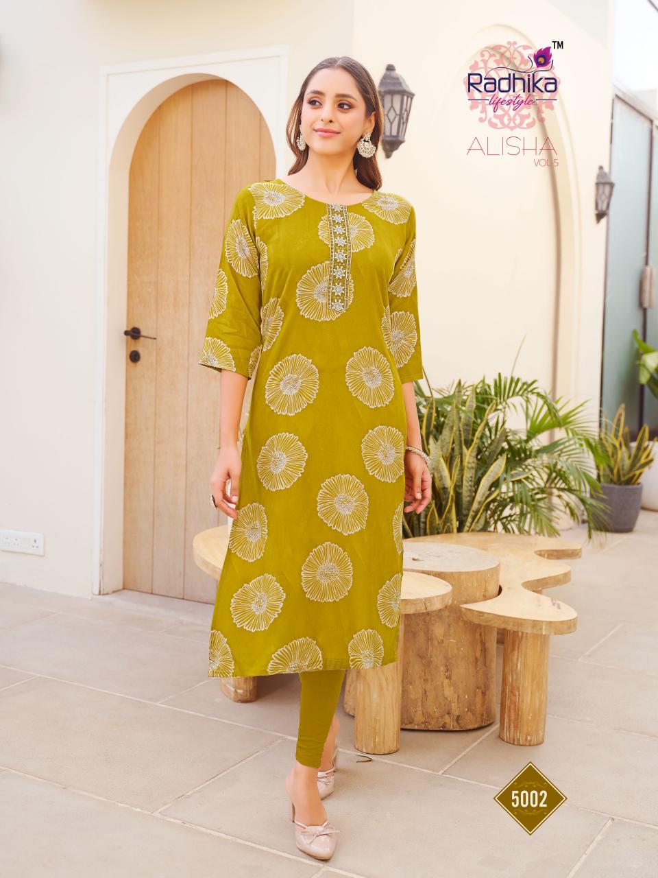Radhika LifeStyle Alisha Vol 5 Catalog lucknowi kurtis wholesale market in delhi