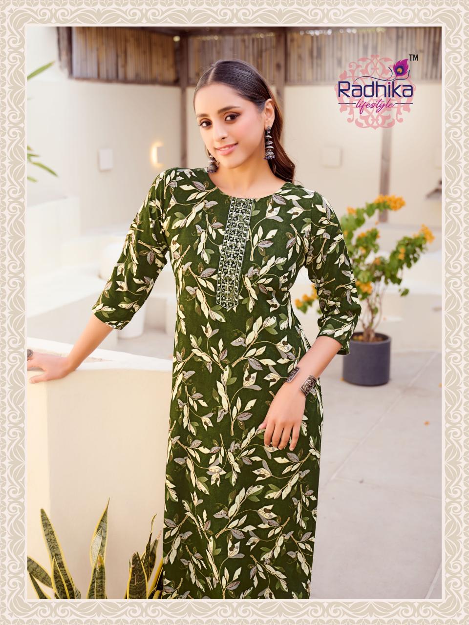 Radhika LifeStyle Alisha Vol 5 Catalog lucknowi kurtis wholesale market in delhi