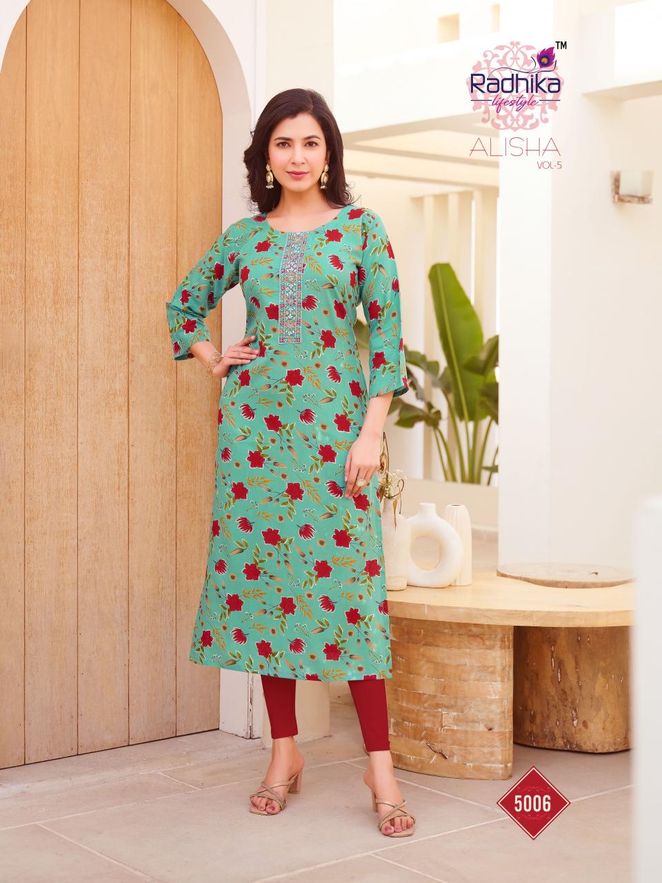 Radhika LifeStyle Alisha Vol 5 Catalog lucknowi kurtis wholesale market in delhi