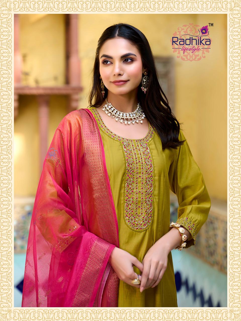 Radhika LifeStyle Lichi vol 1 catalog kurti with dupatta wholesale