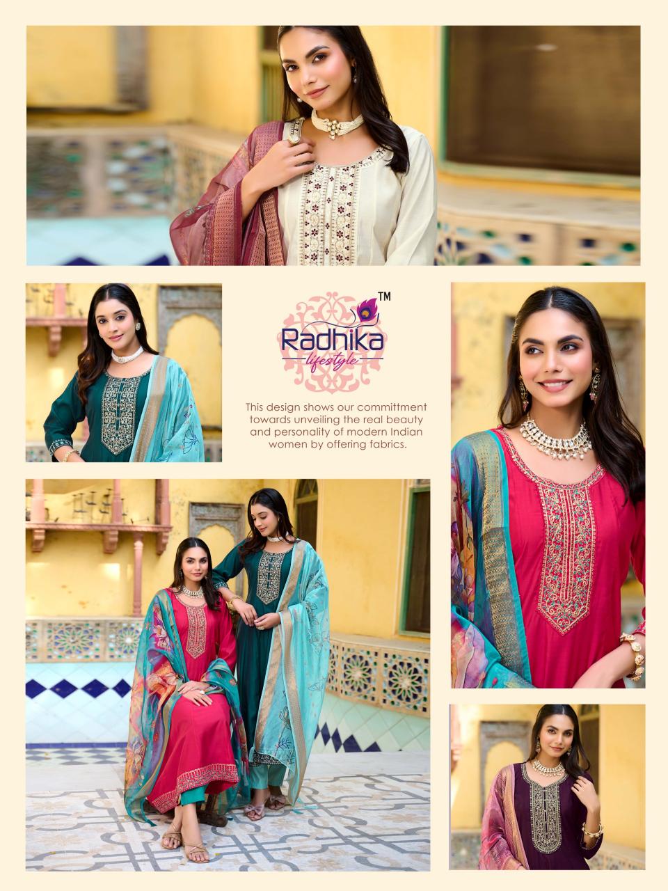 Radhika LifeStyle Lichi vol 1 catalog kurti with dupatta wholesale