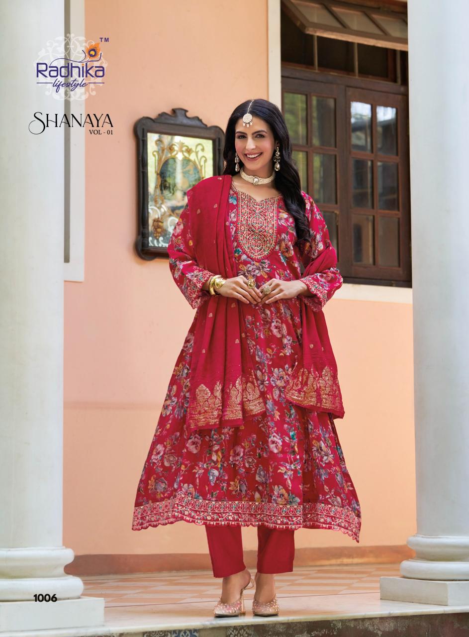 Radhika LifeStyle Shanaya Vol 1 Catalog 4xl kurtis wholesale