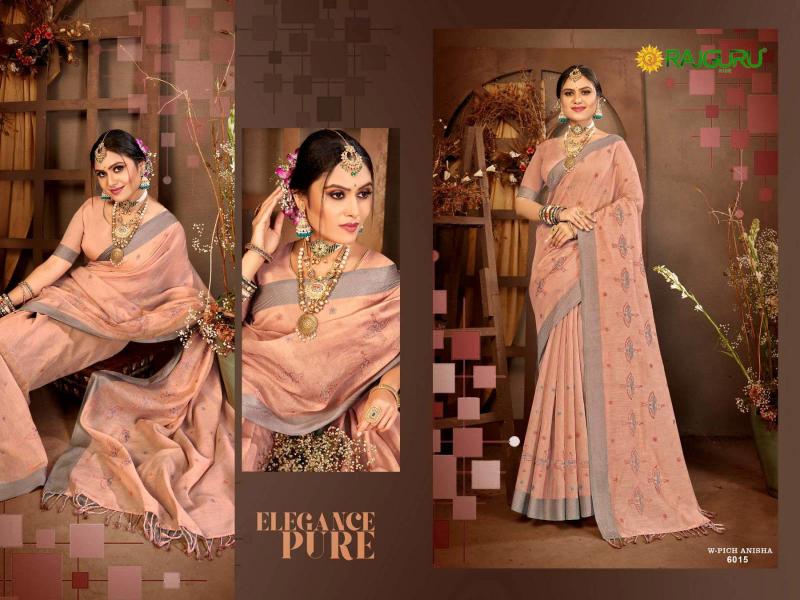 Rajguru W Pich Anisha catalog ambika saree catalogue