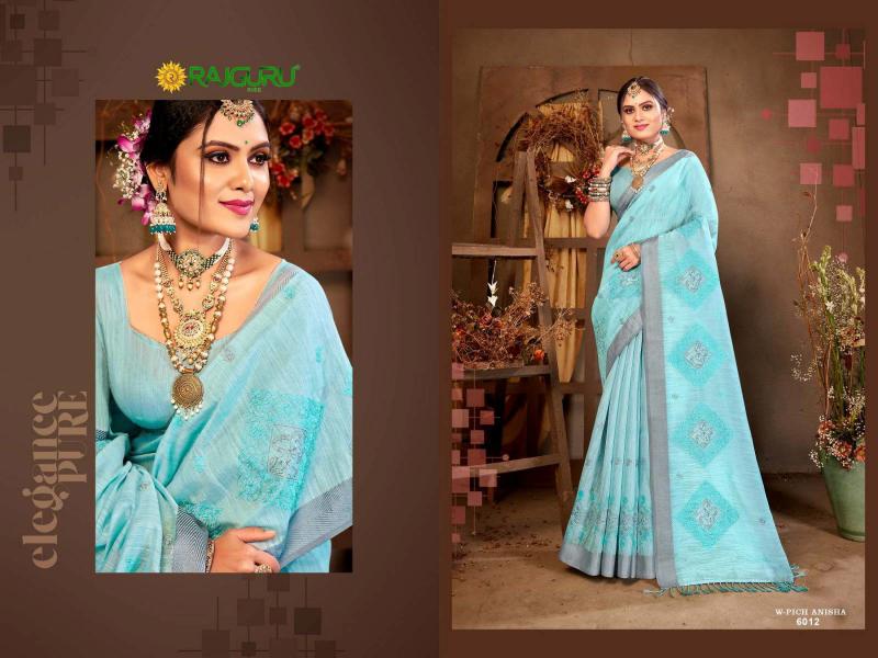 Rajguru W Pich Anisha catalog ambika saree catalogue