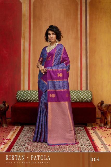 Rajtex Kirtan Patola catalog buy wholesale sarees from surat