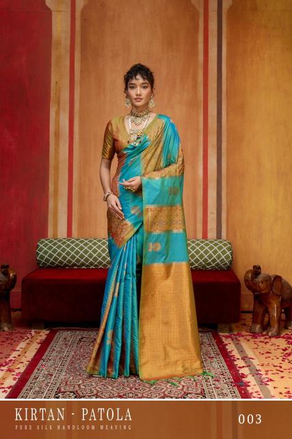 Rajtex Kirtan Patola catalog buy wholesale sarees from surat