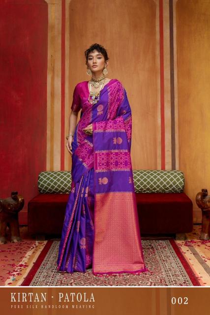 Rajtex Kirtan Patola catalog buy wholesale sarees from surat