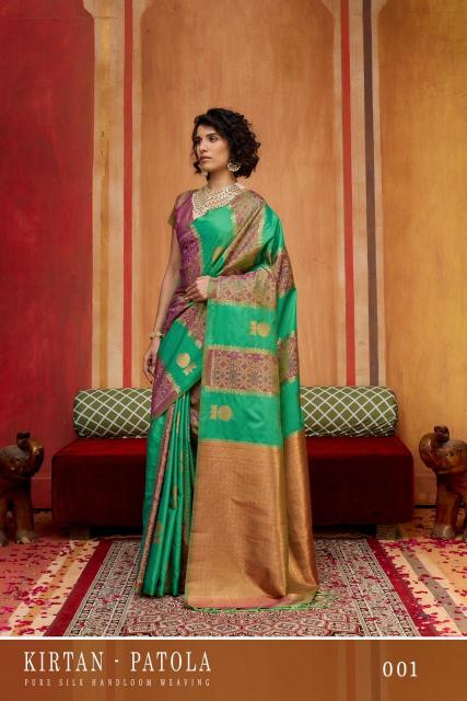 Rajtex Kirtan Patola catalog buy wholesale sarees from surat
