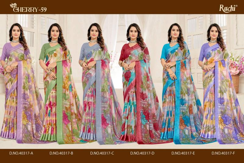 Ruchi Cherry Vol 59 catalog saree in surat price