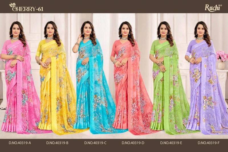Ruchi Cherry Vol 61 catalogue sarees online shopping