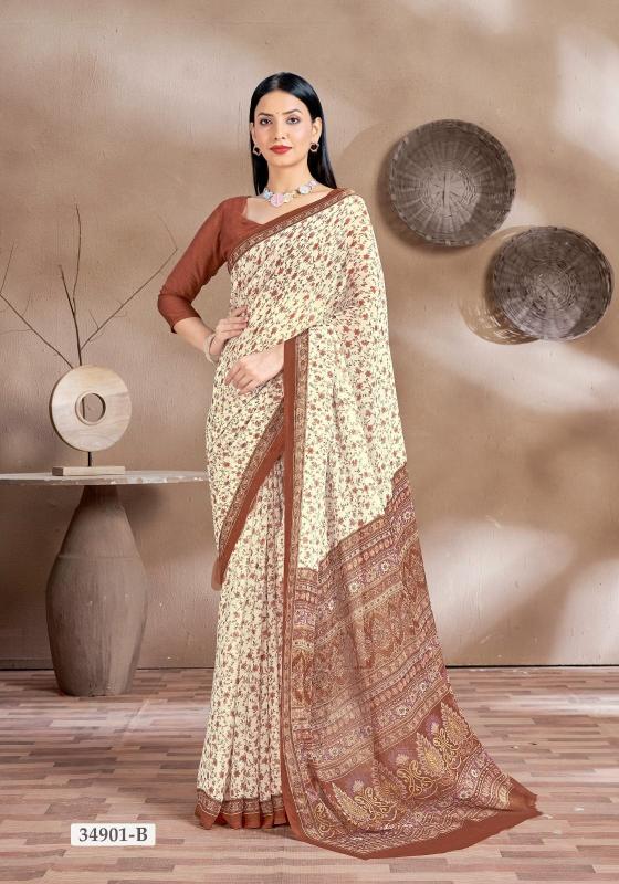 Ruchi Star Chiffon 161 catalog navdurga sarees surat