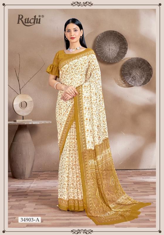 Ruchi Star Chiffon 161 catalog navdurga sarees surat