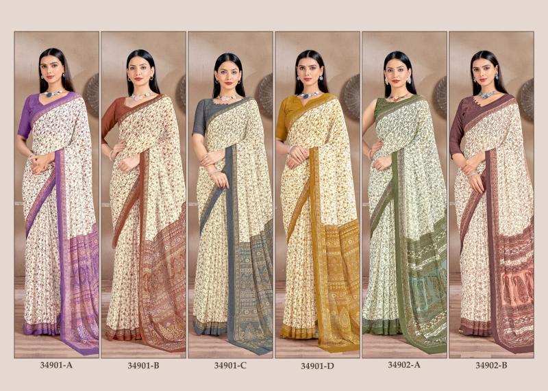 Ruchi Star Chiffon 161 catalog navdurga sarees surat