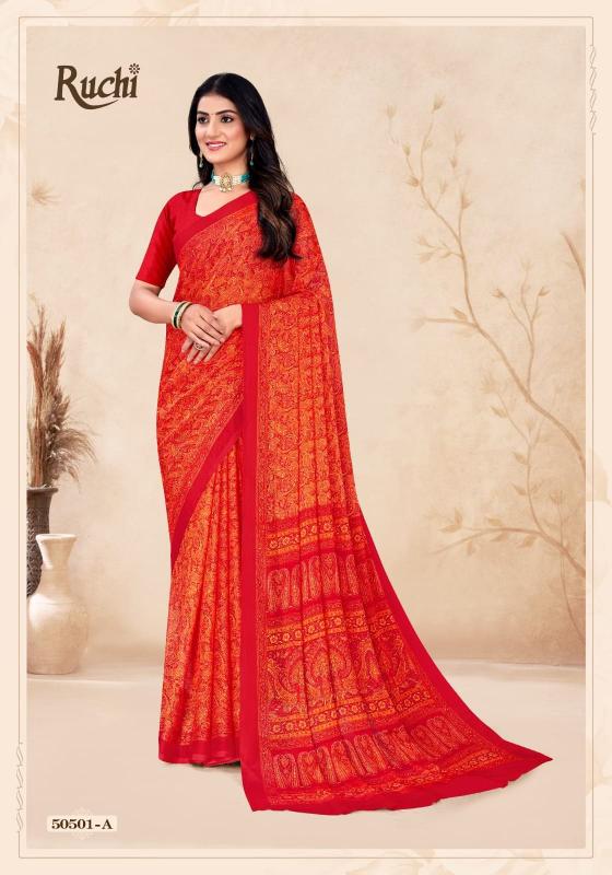 Ruchi Star Chiffon 212 catalog saree dealers in surat
