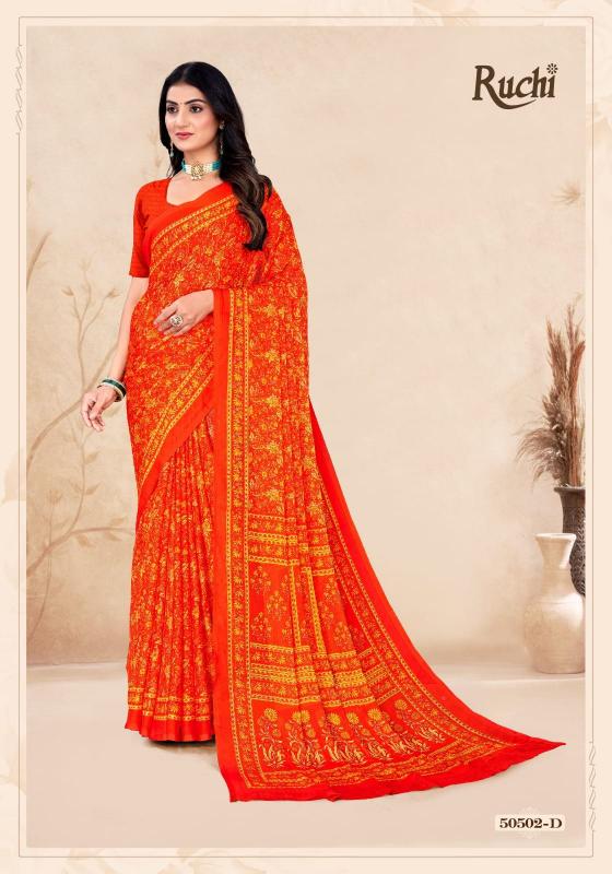 Ruchi Star Chiffon 212 catalog saree dealers in surat