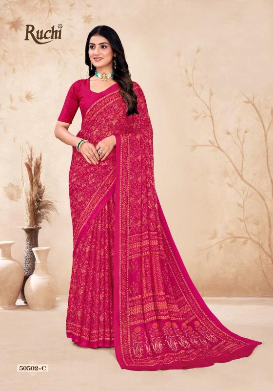 Ruchi Star Chiffon 212 catalog saree dealers in surat